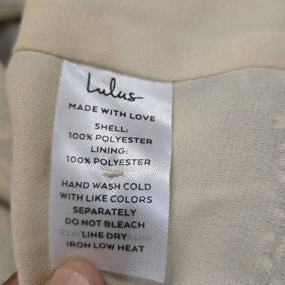 Lulus Blooming Darlin' Green Floral Print Ruffled Mini‎ Dress Size Medium - Picture 4 of 9